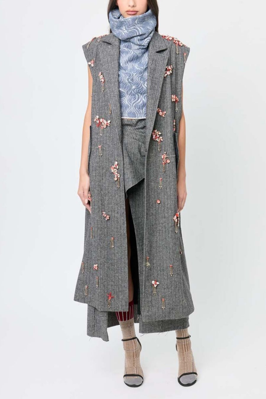 Top de cuello alto sin mangas